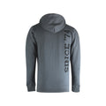 Donkergrijze hoodie met rits & kap - Big Green Egg