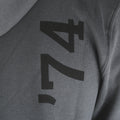 Donkergrijze hoodie met rits & kap - Big Green Egg