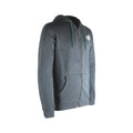Donkergrijze hoodie met rits & kap - Big Green Egg