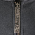 Donkergrijze hoodie met rits & kap - Big Green Egg