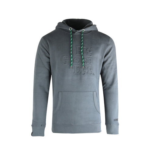 Donkergrijze hoodie met kap - Big Green Egg
